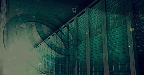Abstract Cybersecurity Concept with Servers and Digital Elements - Download Free Stock Images Pikwizard.com