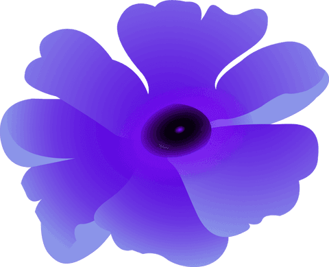 violet gradient blossom with transparent background - Download Free Stock Videos Pikwizard.com