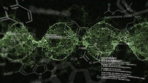 Digital DNA Strands with Data Processing Elements