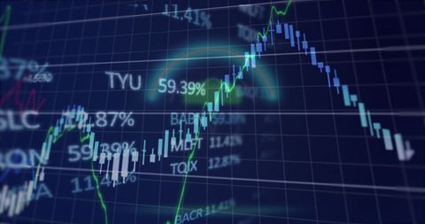Stock Market Data Analysis with Digital Security Element - Download Free Stock Images Pikwizard.com