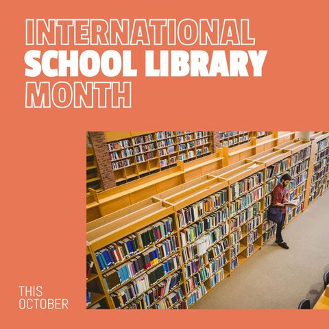 Celebrating International School Library Month with Student Reading - Download Free Stock Templates Pikwizard.com