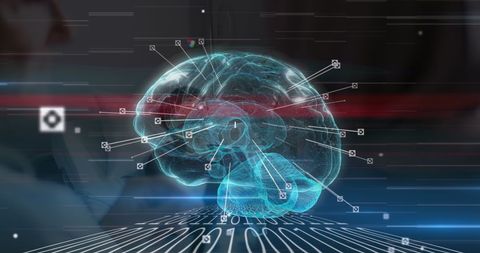Digital Brain Analysis in Medical Technology Environment - Download Free Stock Images Pikwizard.com