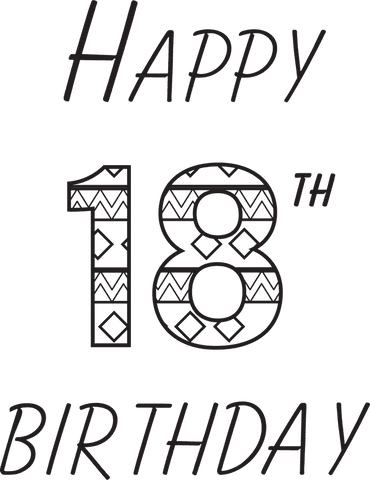 Transparent Birthday Card Design for 18th Celebration - Download Free Stock Videos Pikwizard.com