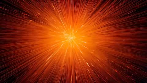 Explosive Orange Energy Pulse in Dark Space
