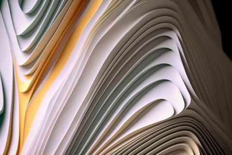 Abstract curves designof layered papers