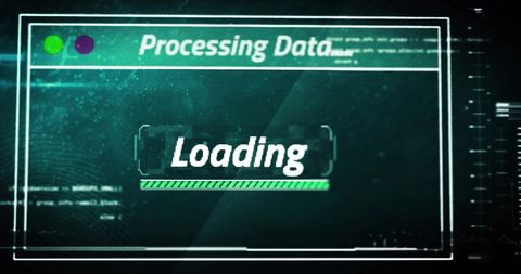 Digital Data Processing Loading Screen Technology - Download Free Stock Images Pikwizard.com