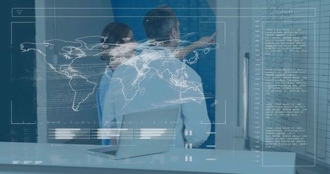 Innovative Business Team Collaborating in Modern Office Setting