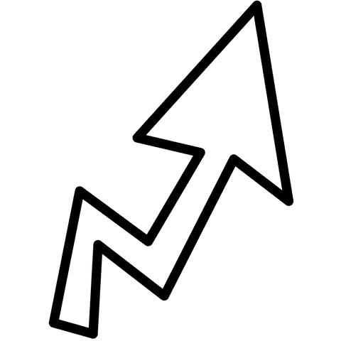 Black Up Arrow Icon on Transparent Background - Download Free Stock Videos Pikwizard.com
