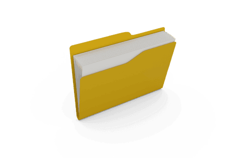 digital yellow file folder on transparent background - Download Free Stock Videos Pikwizard.com