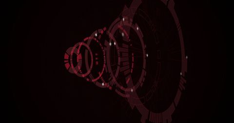 Abstract digital technology lights on black background