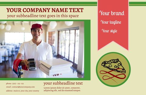 Smiling Courier Holding Payment Device: Dependable Fostering Trust - Download Free Stock Templates Pikwizard.com