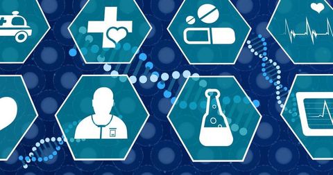 Medical Science and Data Technology Abstract Design - Download Free Stock Images Pikwizard.com