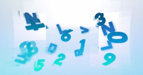 Abstract Numeric Transformation with Blue Accents - Download Free Stock Images Pikwizard.com