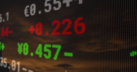 Abstract Representation of Stock Market Rates in Night Sky - Download Free Stock Images Pikwizard.com