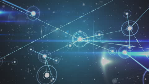 Digital Network Connections Highlighting Global Communication