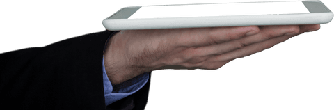 Transparent Digital Tablet Displayed on Businessman's Hand - Download Free Stock Videos Pikwizard.com