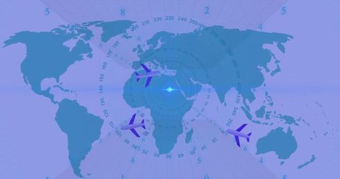 Global Travel Interfaces Integrated with Digital Connectivity Today - Download Free Stock Images Pikwizard.com