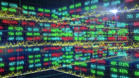 Dynamic Stock Market Data with Futuristic Graphs