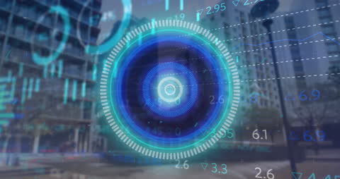 Digital Data Processing Overlay in Urban Setting