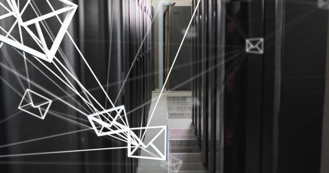 digital email network with computer servers - Download Free Stock Images Pikwizard.com