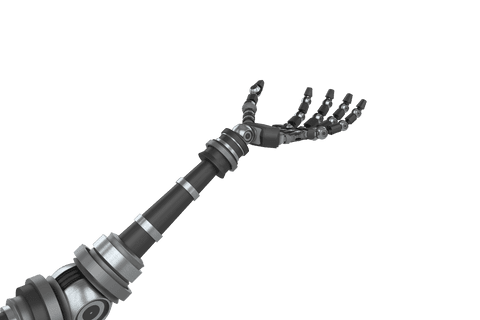 Transparent Background 3D Robotic Hand Reaching Forward - Download Free Stock Videos Pikwizard.com
