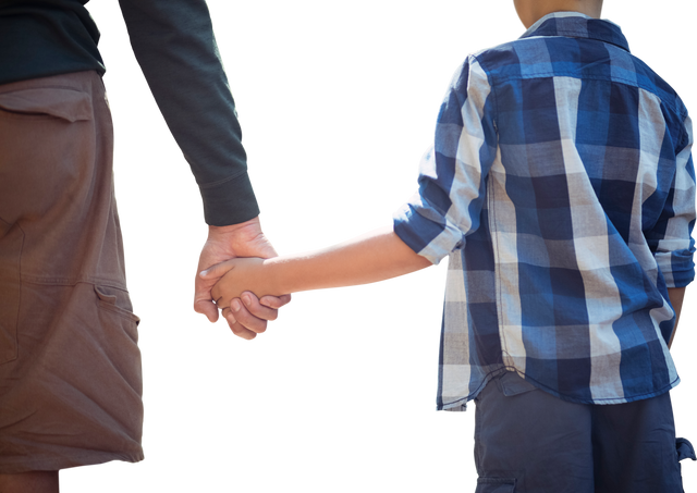 Transparent Reveal Father Holding Son's Hand with Care - Download Free Stock Videos Pikwizard.com