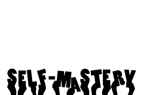 Self-mastery concept illustration with transparent background