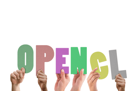 Hands holding colorful transparent OpenCL letters - Download Free Stock Videos Pikwizard.com