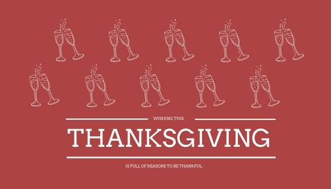 elegant thanksgiving celebration with toasting champagne glasses - Download Free Stock Templates Pikwizard.com