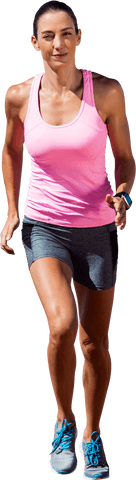 caucasian woman running in sportswear transparent background - Download Free Stock Videos Pikwizard.com