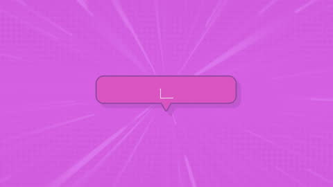 Animated Speech Bubble with Dynamic Statistics on Purple Background