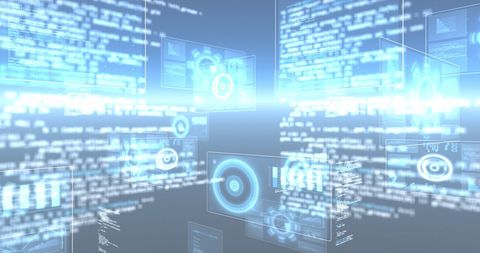 Futuristic Digital Data Processing and Interface - Download Free Stock Images Pikwizard.com