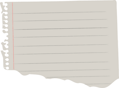 Torn Lined Notebook Paper on Transparent Background Minimalist Design - Download Free Stock Videos Pikwizard.com