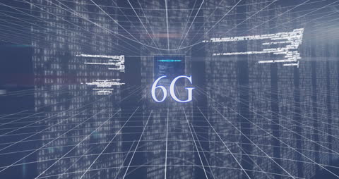 6G Technology Concept with Data Streams in Virtual Grid