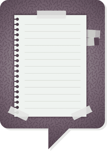 text bubble with notebook paper on transparent background vector - Download Free Stock Videos Pikwizard.com