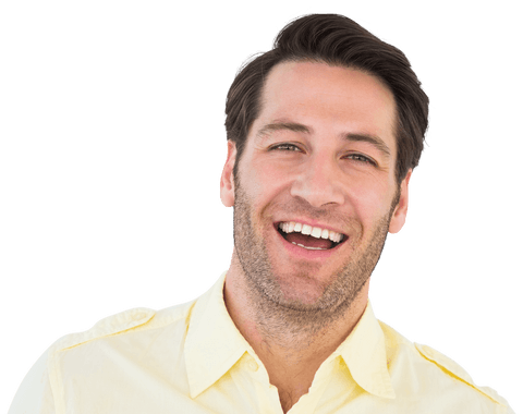 Transparent Smiling Handsome Man Looking at Camera - Download Free Stock Videos Pikwizard.com