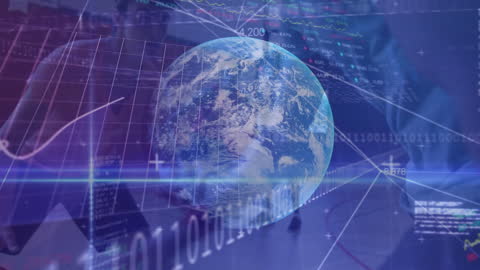 Global Financial Data Integration with Futuristic Display