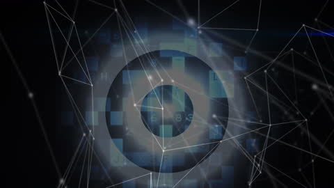 Abstract Data Digital Network Futuristic Background