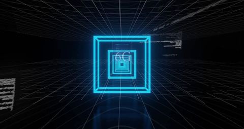 futuristic 6g concept with digital data and cyber grid - Download Free Stock Images Pikwizard.com