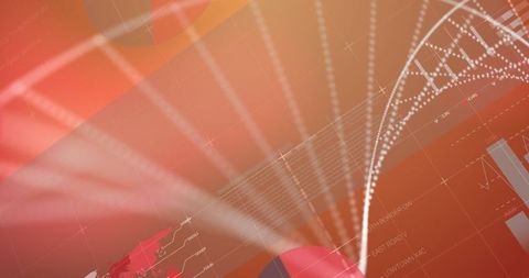 Abstract Digital DNA Strand with Global Data Concept - Download Free Stock Images Pikwizard.com