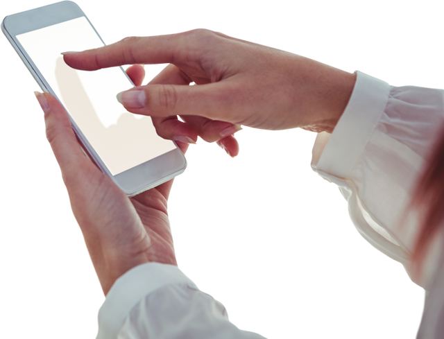 Transparent Background Hand Holding Smartphone Tapping Screen - Download Free Stock Videos Pikwizard.com