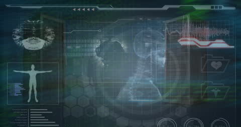 Medical Data Processing Digital Interface with Human Model