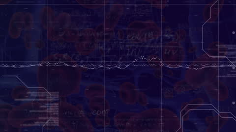 Floating Red Blood Cells with Digital Financial Data Processing