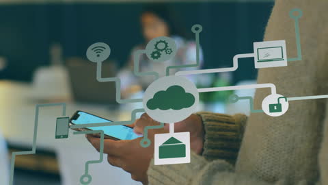 Digital Connectivity Concept with Interactive Interface