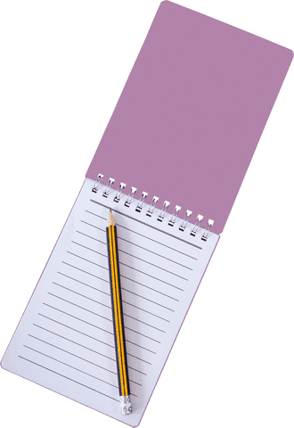 notebook with pencil on transparent background for writing concepts - Download Free Stock Videos Pikwizard.com