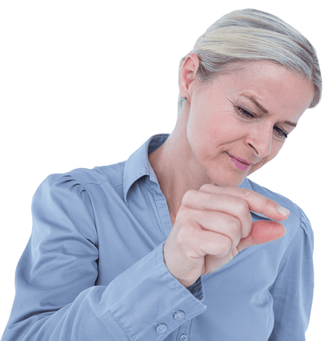 Focused Businesswoman Holding Virtual Object on Transparent Background - Download Free Stock Videos Pikwizard.com