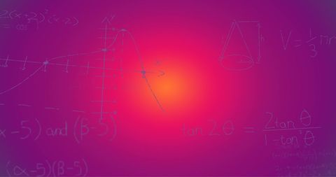 graph and mathematics symbols on gradient background - Download Free Stock Images Pikwizard.com
