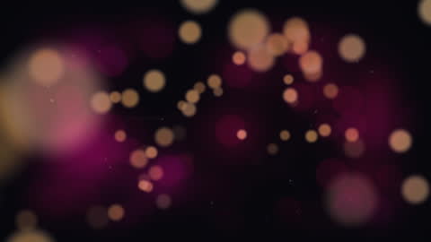 Abstract Bokeh Lights on Black Background