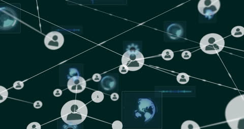 Digital Network Connectivity with Slow Data Transfer Visualization
