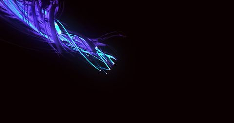 Futuristic Blue Light Trails Over Black Background - Download Free Stock Images Pikwizard.com